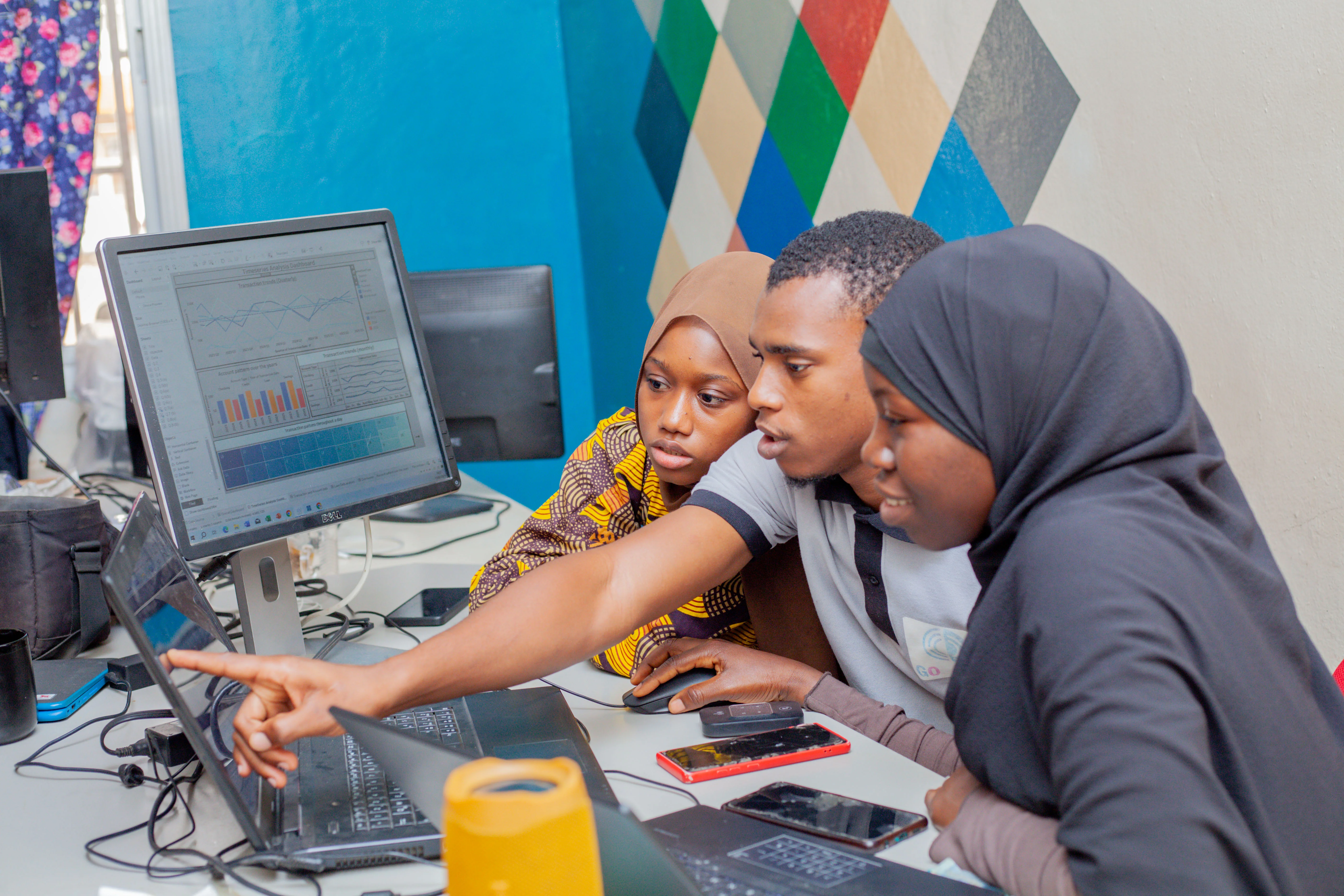 Our data analytics team working